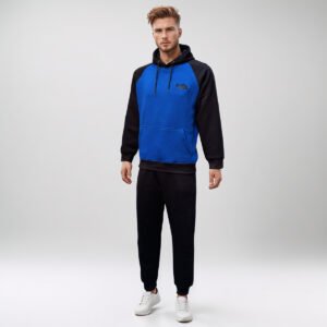 Black & Blue wholesale hoodie and jogger sets
