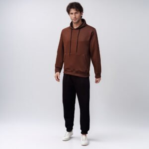 Brown hoodie and jogger set wholesale