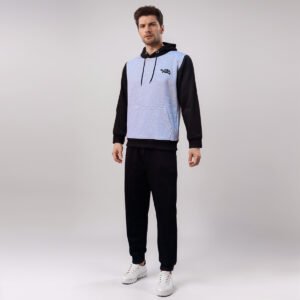 Grey & black wholesale mens jogger sets