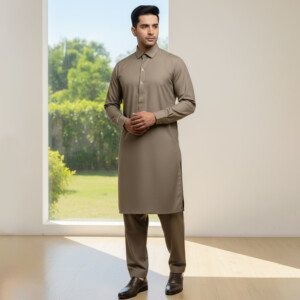 Mens Brownish wholesale fully stitched salwar suits