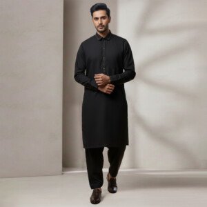 Mens black wholesale fully stitched salwar suits